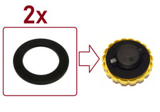 2 Stück Opel Dichtung Öldeckel Ölkappe Opel Calibra C20NE C20XE C20LET