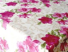 Meterware abwaschbar Tischdecke Baumwolle beschichtet 140cm 160cm breit, Romance