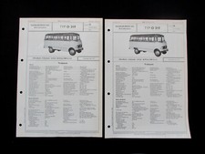 2x Mercedes O319 Benziner 2S A4 12/63 12/65  Deutsch Prospekt Brochure 563