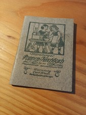 Altes Antikes Nürnberger Puppen-Kochbuch Carl Koch Um 1914 Puppenküche Militaria