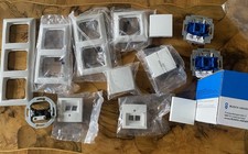 13 Teile Busch-Jaeger Alpinweiß Balance SI Konvolut Rahmen Abdeckung Schalter