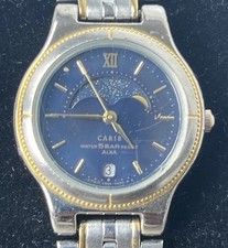 GARIB, Mondphasen Uhr Vintage Damenuhr, Designuhr 80er