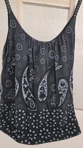 Sommer lagen top grau - sommer, paisley