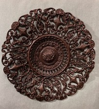 Vintage Bronze Wandteller Wand