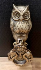 Messing Türklopfer Eule Vogel