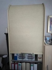 Rolladen-Akten-Schrank Vanille gebraucht H 220, B 80, T 40