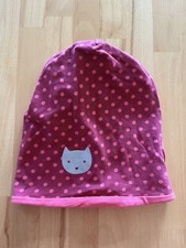 Mütze Tchibo Mädchen Wendemütze Pink Katze 🐱 Punkte