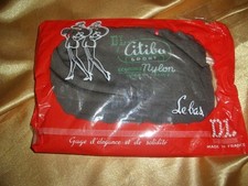 RAR echte französische Vintage Nahtnylons Gr. 9 Nylons Naht Nahtstrümpfe Bas OVP