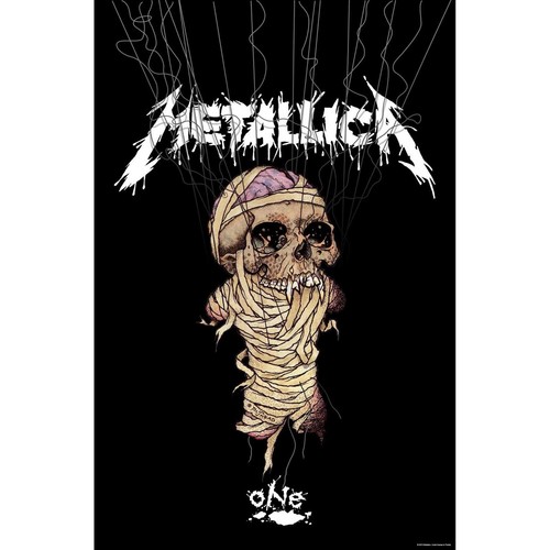 Metallica one printed flag - printed,