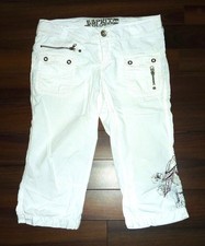 ★ Sommer Hose ★ Stickererei ★ ESPRIT ★ Capri ★ regular ★ 38 ★ weiß ★ sehr gut