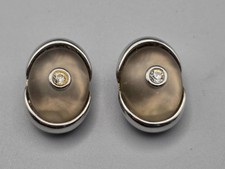 Vintage l'Officiel Paris Swarovski Clip-Ohrringe