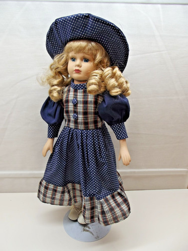 Porzellanpuppe blond cm - ca,