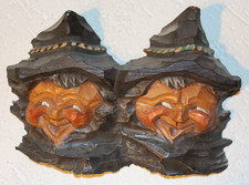 Antiker Wurzelkopf Holzgesicht