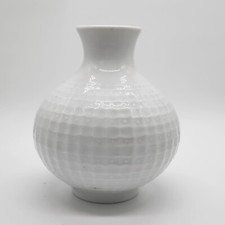 21.2 White OP ART Vase