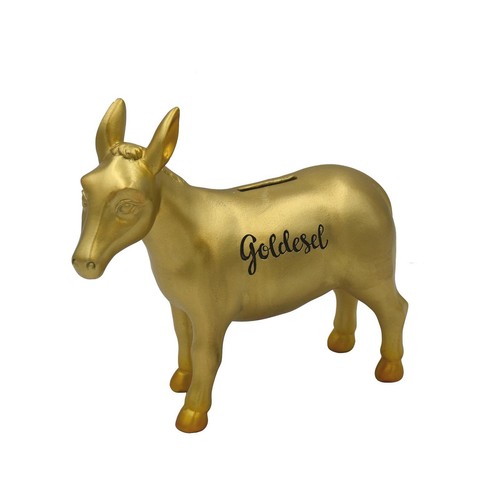 Spardose goldesel 20cm - goldesel,