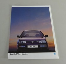 Prospekt / Broschüre VW Golf