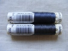 Nähgarn Gütermann Garn Konvolut 2 Rollen grau 702 93 anthrazit Polyester Set