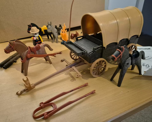Playmobil western planwagen - western,