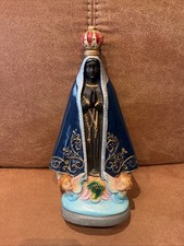 Katholische Skulptur Schwarze Madonna aus Brasilien Mutter Gottes Dachbodenfund 