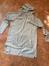 Damen Strick Kapuzen Kleid 