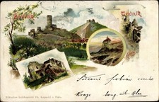 Litho Točník Totschnik Mittelböhmen, Burg Točník, Burg Žebrák,... - 3622407