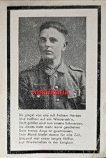 Sterbebild WWII Grenadier