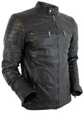 Lederjacke Herren Schwarz