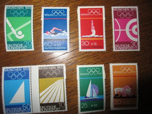 Briefmarken olympia münchen - 8,