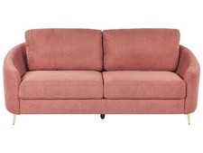 3-Sitzer Sofa rosa mit