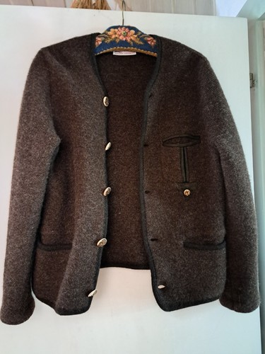 Trachtenstrickjacke wolle - wolle, gr