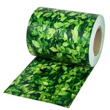 PVC Sichtschutzfolie mit Befestigungsclips grünes Laub B-Ware