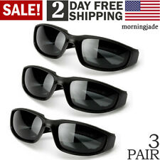 3Pcs Biker Motorrad Brille Sport Winddichte Staubdichte Augen Schutzbrillen Grau