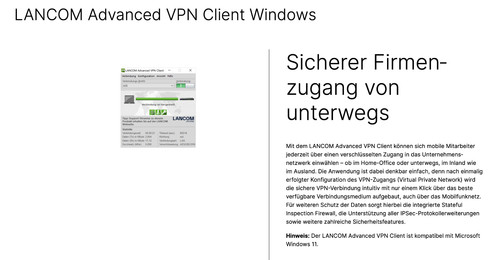 Lancom advanced vpn - vpn, client