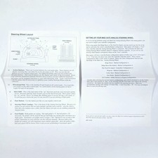 Mad Catz PlayStation Steering Wheel ORIGINAL ANLEITUNG / MANUAL Lenkrad englisch