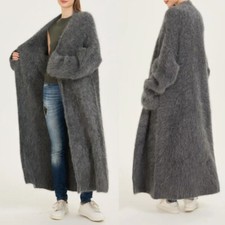 78% ALPAKA WOLLE STRICKMANTEL