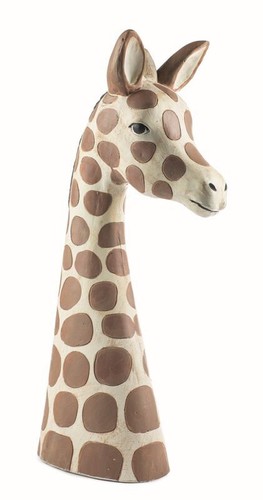 Giraffenkopf aus gips h - [,