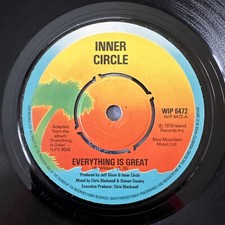 INNER CIRCLE EVERYTHING IS GREAT ISLAND WIP 6472 REGGAE VINYL 45