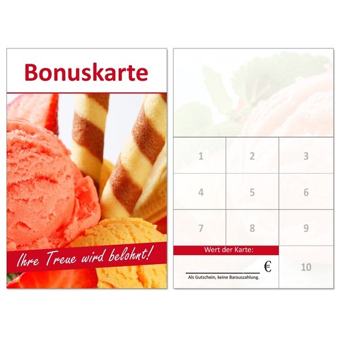 Bonuskarten speiseeis platz - bonuskarten,