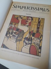 Simplicissimus. 42 gebundene Hefte aus dem Jahre 1906/07.