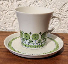1.4 Melitta * 70er Jahre grün * Kaffeetasse + Untere
