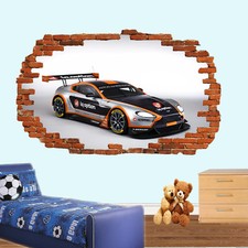 VANTAGE RACING TUNING AUTO WANDAUFKLEBER POSTER 3D KUNST WANDBILD ZIMMER BÜRO DEKOR VT3