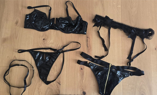 Dessousset schwarz - l/xl,,