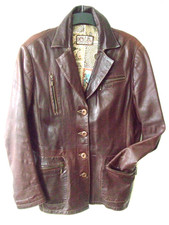 Damen Lamm Leder Jacke Mantel Blazer aus echtem Lamm Nappaleder L 40