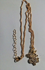 Halsschmuck: goldfarben 40 mit Verlängerung 45 cm