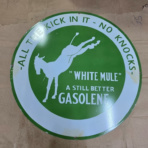 White mule gasolene porzellan - mule,