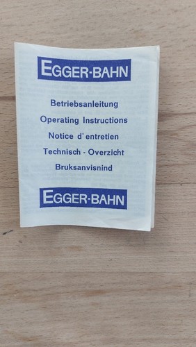 Egger bahn betriebsanleitung - egger,
