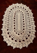 Teppich/Häkelteppich, Beige -
