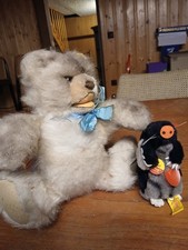 Original Steiff Konvolut Teddy und Maulwurf "Maxi" beide PA 55  Mass 73