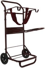 Sattelwagen Sattel Caddy Sattelhalter Pferdesattel Stallkarren Transport bordeau