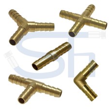 Schlauchverbinder Messing Fitting Gerade Winkel T-Stück Y-Stück K-Stück Stutzen